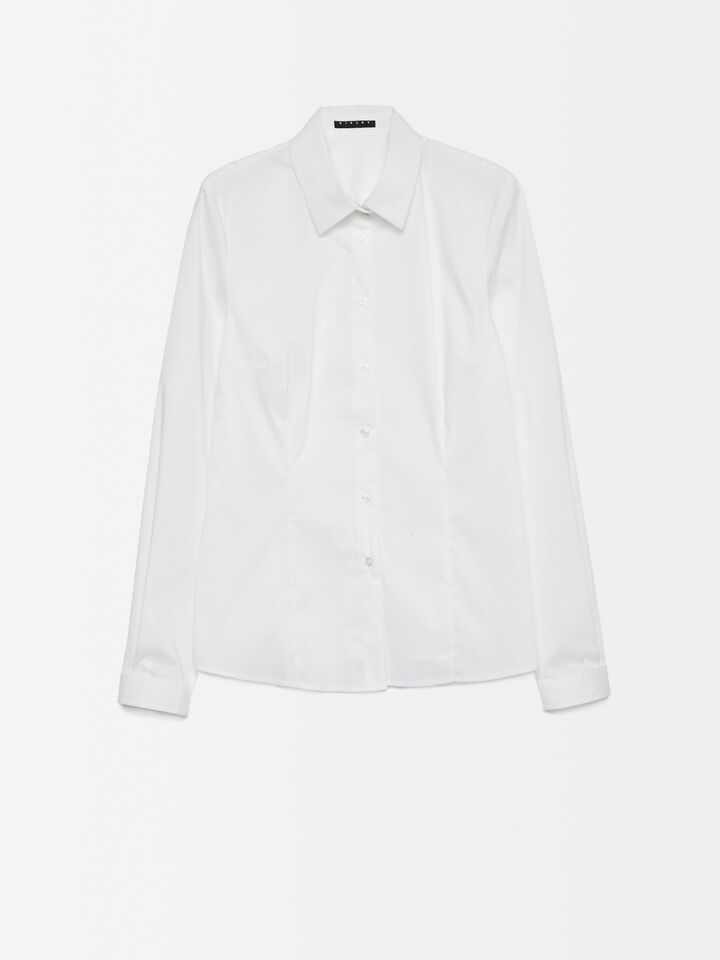 Camicia slim fit - camicie da donna - Bianco | Sisley image number 7